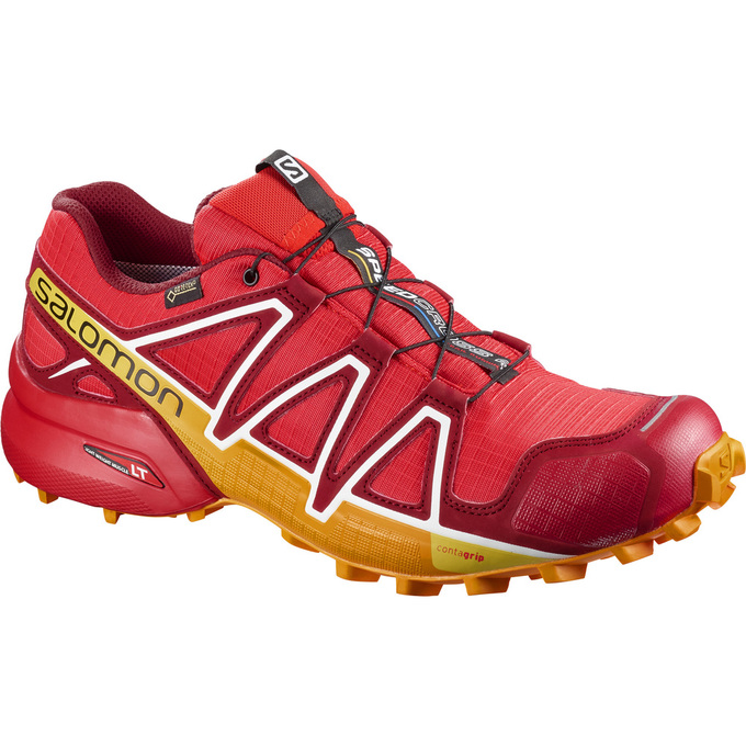 Chaussures De Trail Running Salomon Homme Rouge - Salomon SPEEDCROSS 4 GTX® - France (2859-WUYMP)